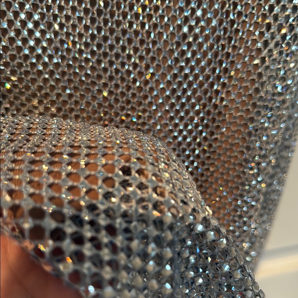 Silver Sequin Sleeveless Bodycon Mini Dress - Picture 4 of 7